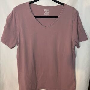 Duluth Trading Co Women's Dusty Rose V-Neck Tee